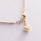 Золотий браслет "Сердечка" б04016 от ювелирного магазина Оникс - 6