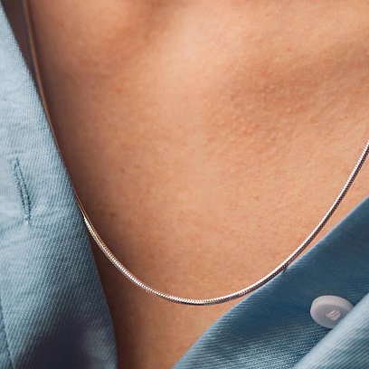 Золотий ланцюжок плетіння Снейк (1.5 мм) ц00210-1 №4