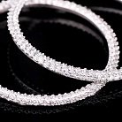 Срібні сережки кільця 121129 от ювелирного магазина Оникс - 1