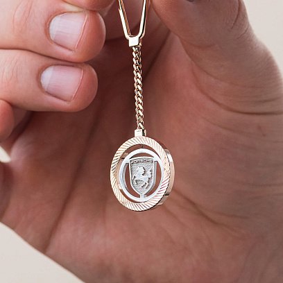 Золотий брелок "Porsche - Порше" бр00063 №2