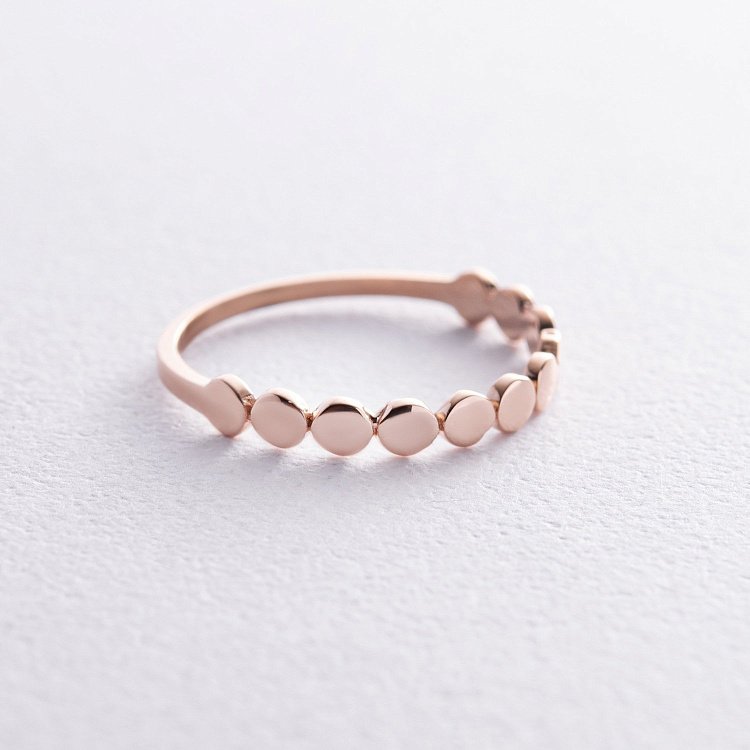 Кольцо "Клер" в красном золоте к07446 от ювелирного магазина Оникс