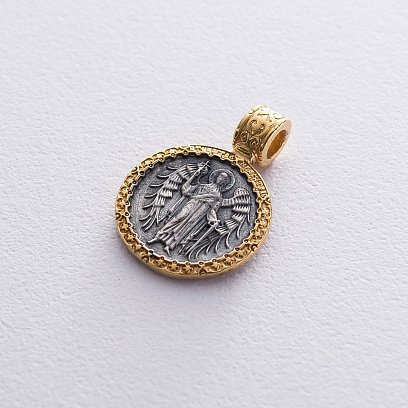 Серебряная ладанка "Ангел Хранитель. Молитва" 132962 №6