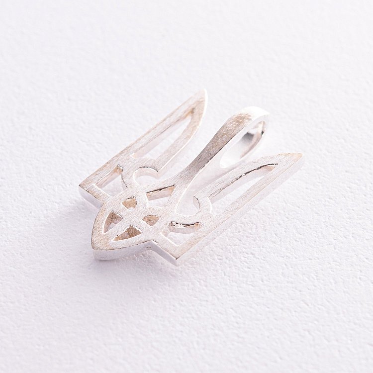 Срібний кулон "Герб України - Тризуб" 133139 від ювелірного магазину Онікс - 8