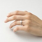 Золотое помолвочное кольцо с фианитами к02772 от ювелирного магазина Оникс - 3