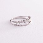 Двойное кольцо в белом золоте с бриллианты кб0465ca от ювелирного магазина Оникс - 2