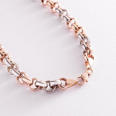 Золотое колье "Бриджит" с фианитами кол00797 №5