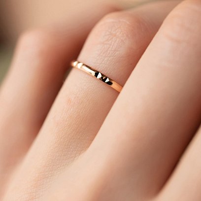 Кольцо "Меган" в красном золоте к07435 №4