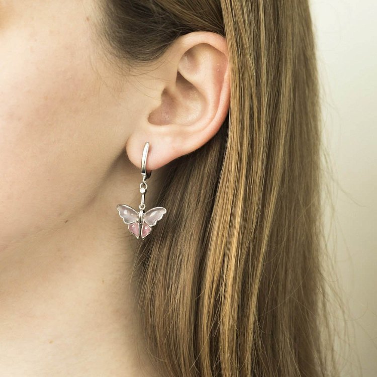 Серебряное кольцо "Бабочка" (им.улексит) 112105 от ювелирного магазина Оникс - 4