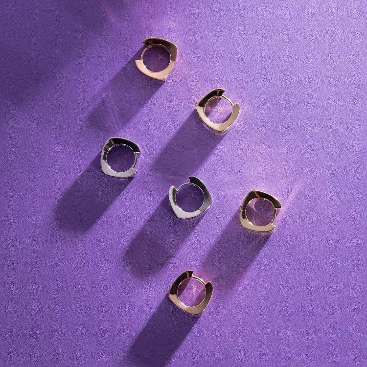 Сережки "Loren" у червоному золоті с09013 від ювелірного магазину Онікс - 4