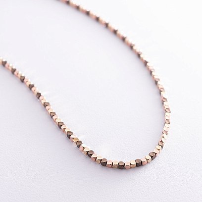 Золоте кольє "Кубик﻿и" кол01531