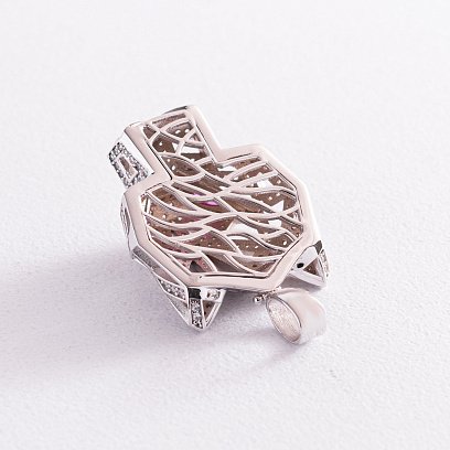 Золота підвіска "Пантера" з фіанітами п03649 №6