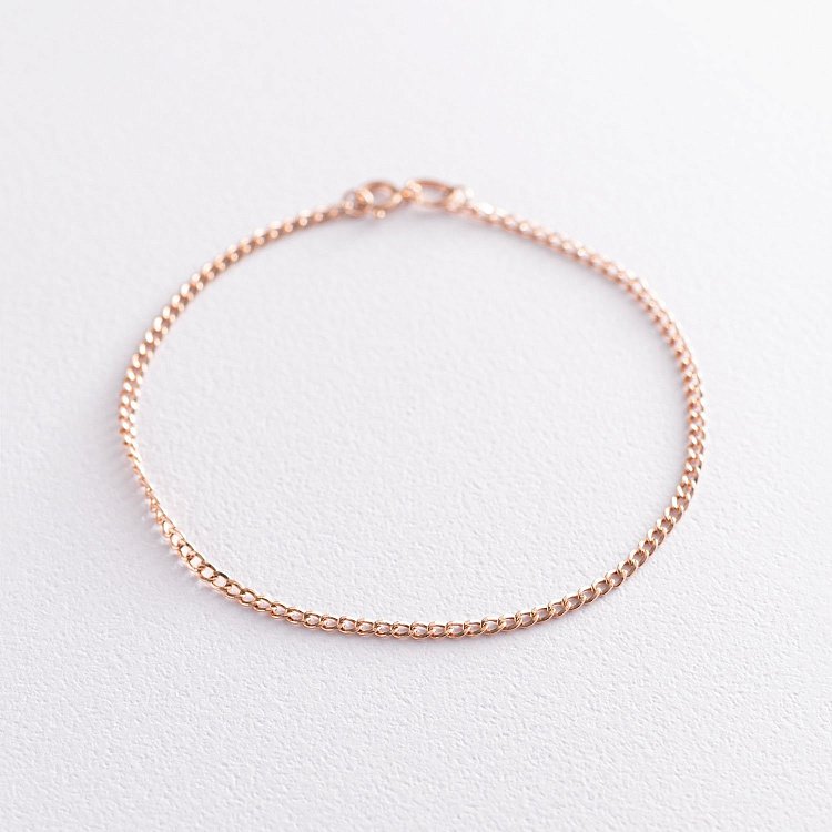 Золотий браслет плетіння Панцирне  б00280 від ювелірного магазину Онікс