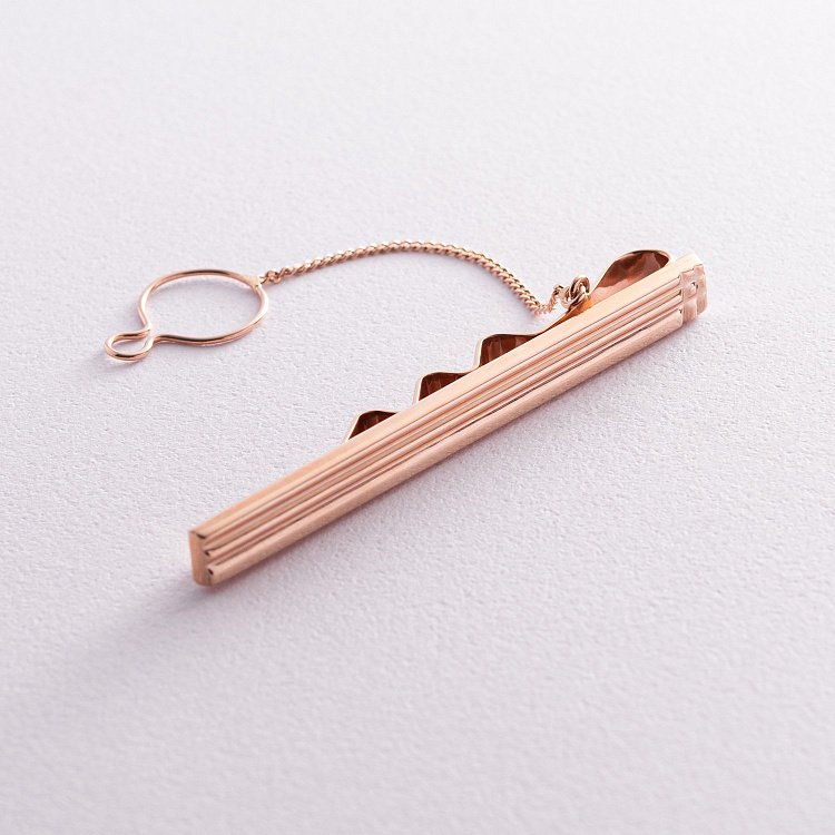 Золотой зажим для галстука заж00007 от ювелирного магазина Оникс