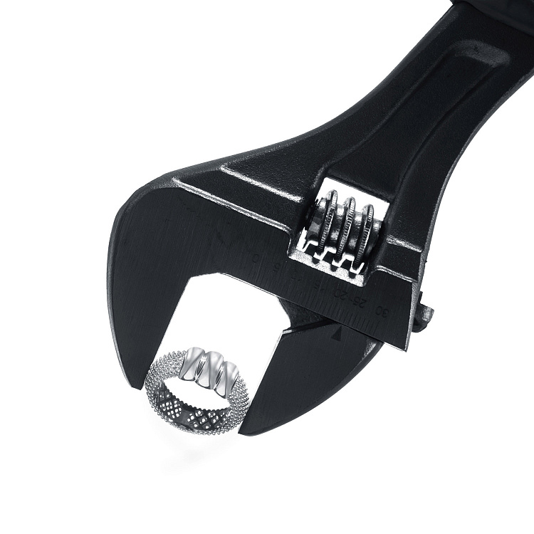 Кольцо "Marie" в белом золоте к08288 от ювелирного магазина Оникс - 5