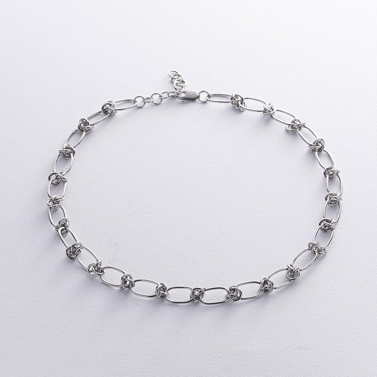 Серебряное колье - цепочка 181274 от ювелирного магазина Оникс - 1