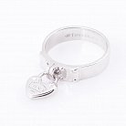 Серебряное кольцо с сердечком 111952 от ювелирного магазина Оникс