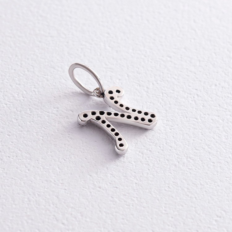 Золота підвіска "Літера И" з діамантами пИ від ювелірного магазину Онікс - 2