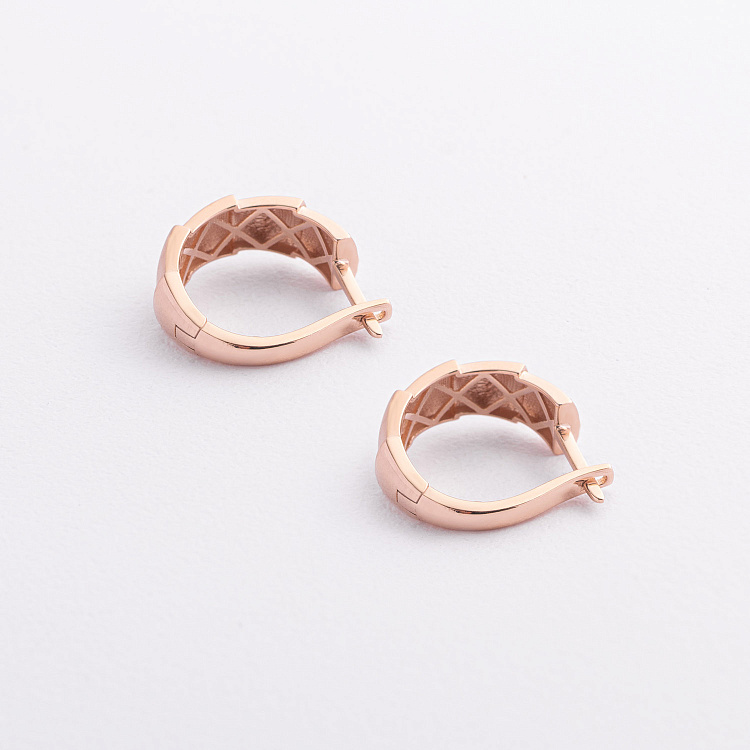 Золотые серьги "Змеи" с09591 от ювелирного магазина Оникс - 1