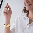 Женский браслет из желтого и белого золота с фианитами б01121 от ювелирного магазина Оникс - 5