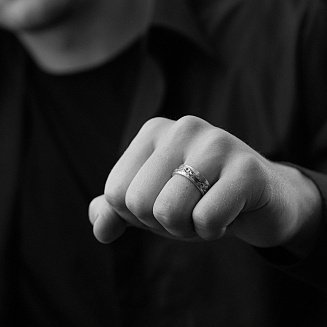 Серебряное кольцо "Горы" 112720 №11