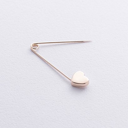 Золота шпилька "Сердечко" зак00354 №4