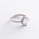 Серебряное кольцо (фианиты) 112161 от ювелирного магазина Оникс