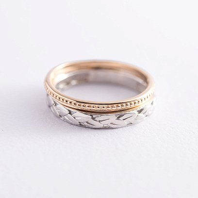 Каблучка в червоному золоті к06598 №8