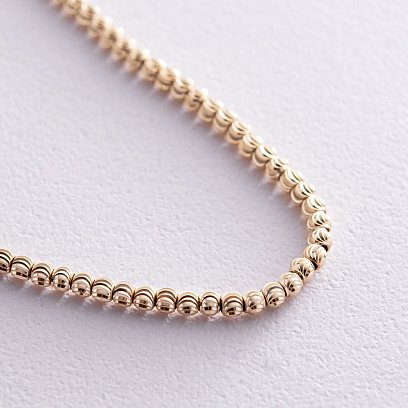 Браслет "Шарики" в желтом золоте б05235 №3