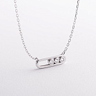 Серебряное колье "Daphne" с фианитами 181370 от ювелирного магазина Оникс