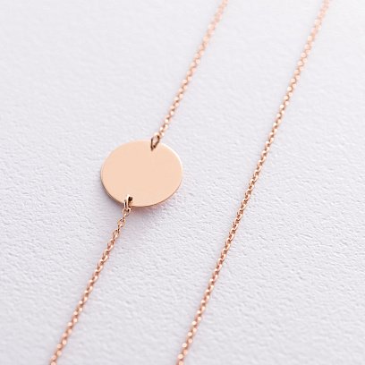 Подвійне золоте кольє "Монетки" 860348 №3