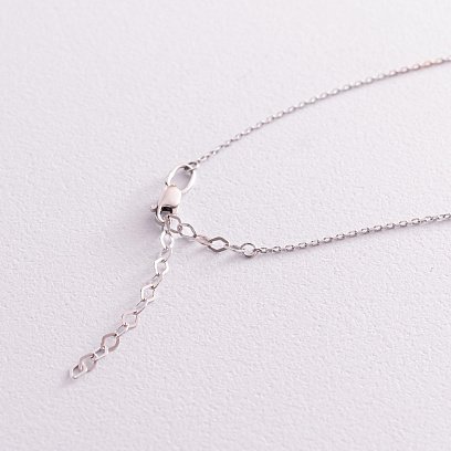 Кольє "Замочок" у білому золоті кол02007 №2