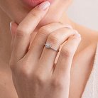 Помолвочное золотое кольцо "Сердечко" с бриллиантами 25301121 от ювелирного магазина Оникс - 5