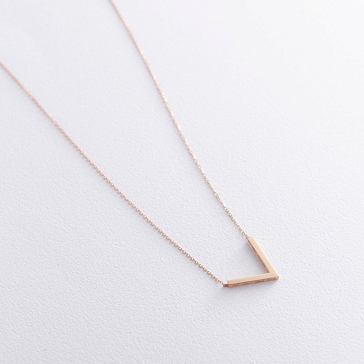 Колье "Особенное" в красном золоте кол01740 от ювелирного магазина Оникс - 2