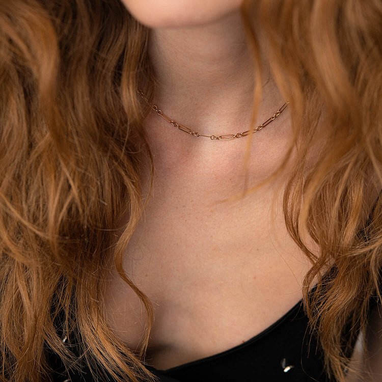 Колье "Ванесса" в красном золоте кол02207 от ювелирного магазина Оникс - 5