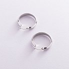 Срібні сережки "Кільця" (2.5 см) 122795 от ювелирного магазина Оникс - 1