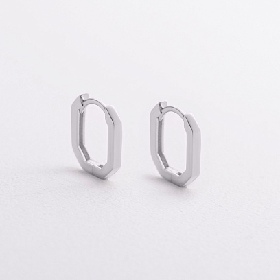 Сережки "Olimpia" в білому золоті с09397