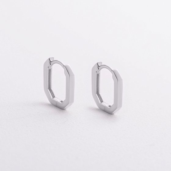 Сережки "Olimpia" в білому золоті с09397