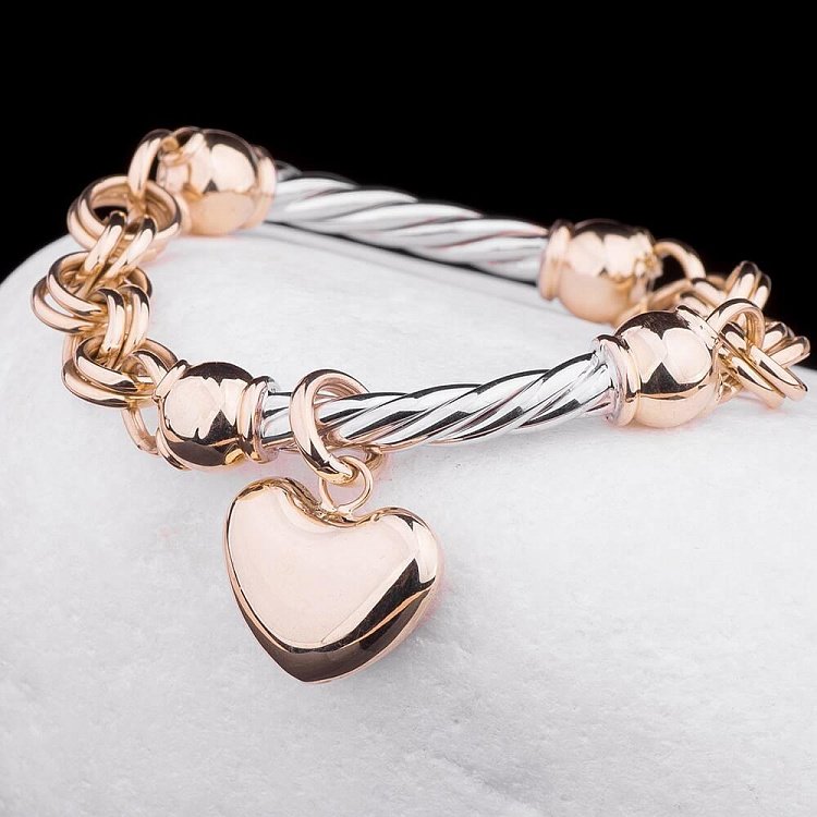 Жіночий браслет з жовтого золота б01797 від ювелірного магазину Онікс - 2