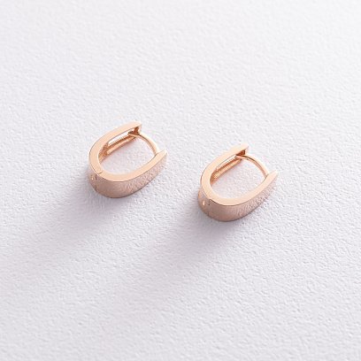 Золоті сережки "Мінімалізм" с07102 №3