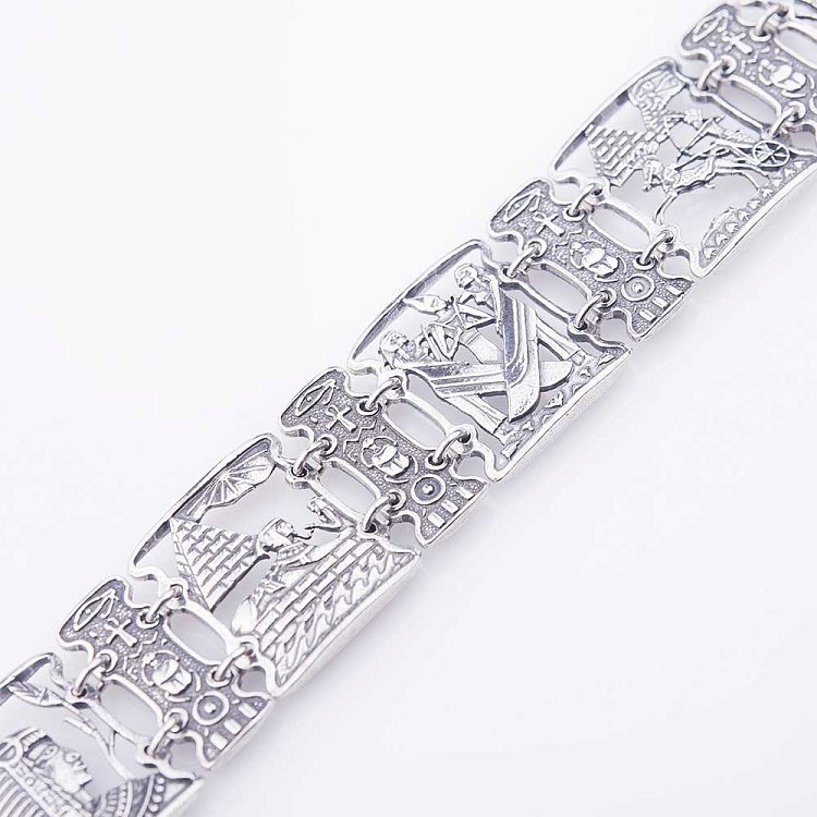 Серебряный браслет 14189 - 1 Серебряный браслет 14189 от ювелирного магазина Оникс - 1