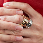 Каблучка "Змія" у жовтому золоті к08410 от ювелирного магазина Оникс - 5