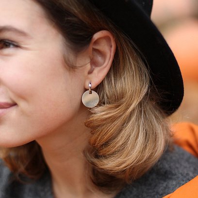 Золоті сережки Великі монетки с06508 №8