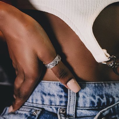 Срібна каблучка "Гори" 112705 №8