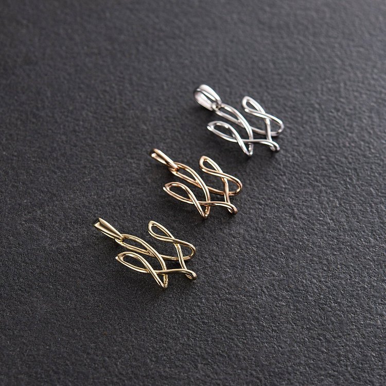 Золотой кулон "Герб Украины - Тризуб" п03687 от ювелирного магазина Оникс - 8