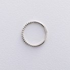 Шариковое кольцо "Одри" в белом золоте к07576 от ювелирного магазина Оникс