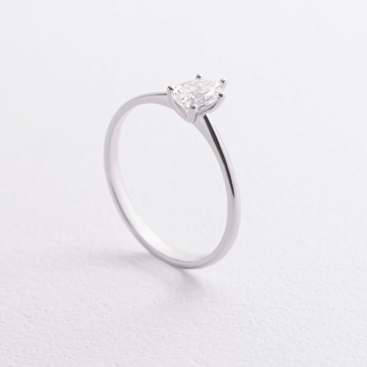 Помолвочное золотое кольцо с бриллиантом 245701121 от ювелирного магазина Оникс - 3