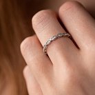 Серебряное кольцо с фианитами 3891 от ювелирного магазина Оникс - 2