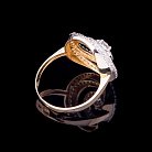 Золотое кольцо с фианитами к02559 от ювелирного магазина Оникс - 1