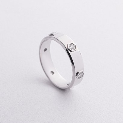 Обручальное золотое кольцо с бриллиантами 243481121