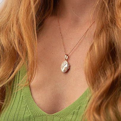 Золотий кулон для фотографії п01629 №2